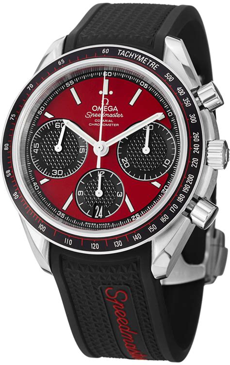 omega speedmaster racing red dial|Omega Speedmaster 57 vintage watch.